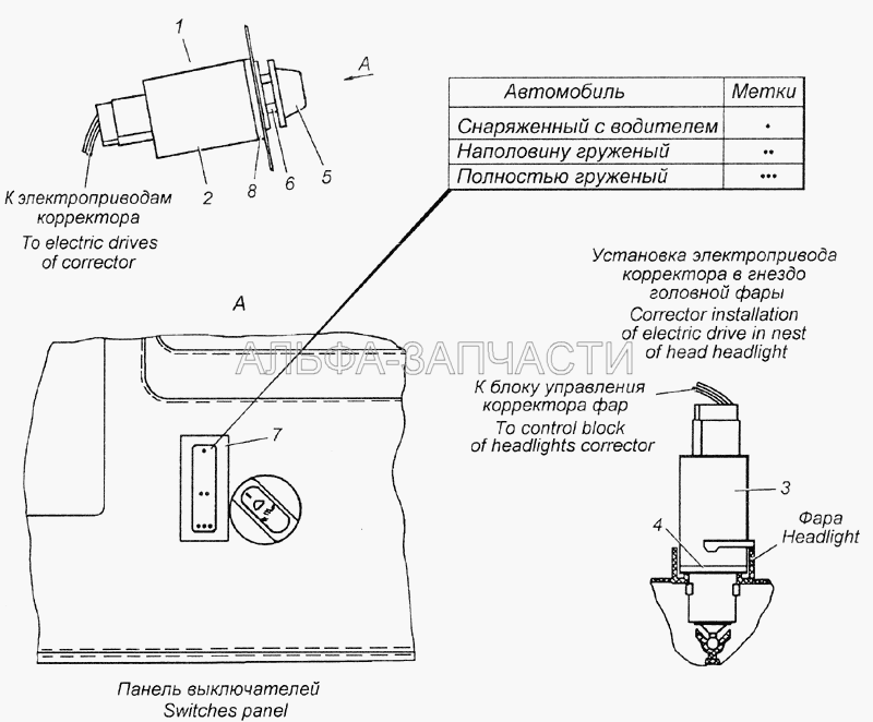 53215-3718001-85 Установка электромеханического корректора  